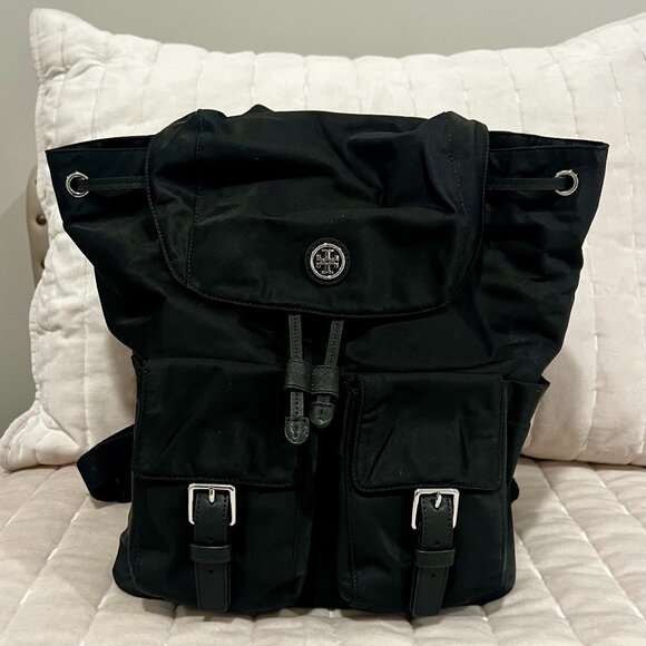 TORY BURCH NYLON FLAP BACKPACK